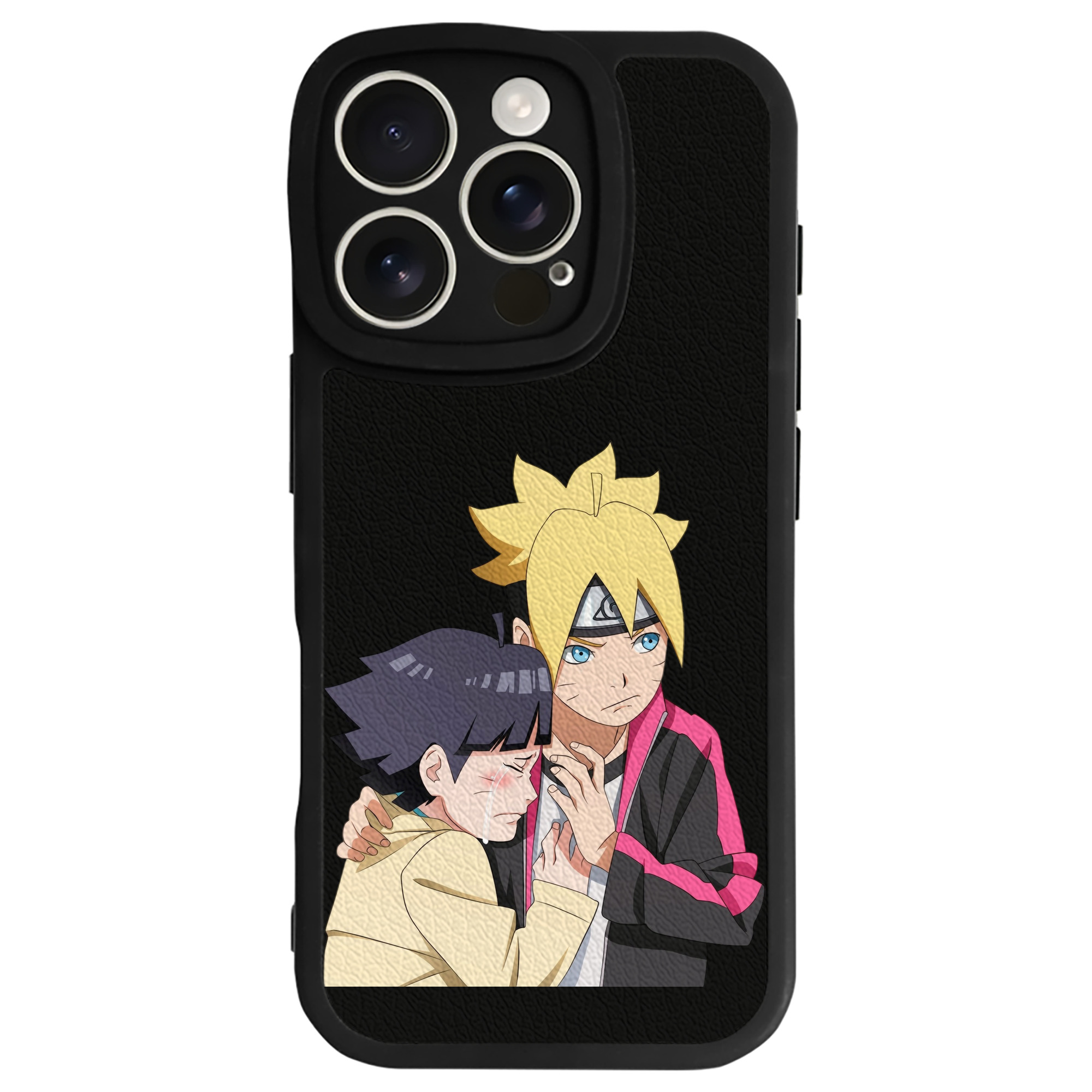 （画像用） NARUTO -ナルト- うずまき ボルト Uzumaki Boruto 【iPhone 16シリーズ対応】シリコンスマホケース（レザー調） 材質：シリコン